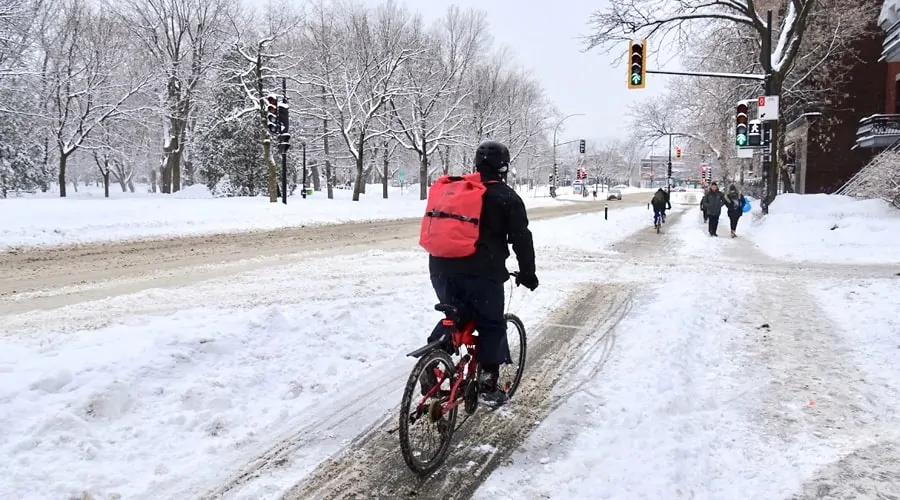 Les chaînes à neige vélo pour rouler l'hiver !
