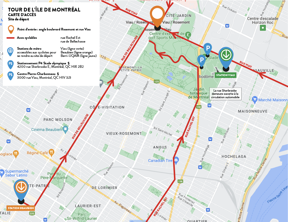 Infos pratiques aux participants - Tour de l'Île de Montréal | Vélo Québec