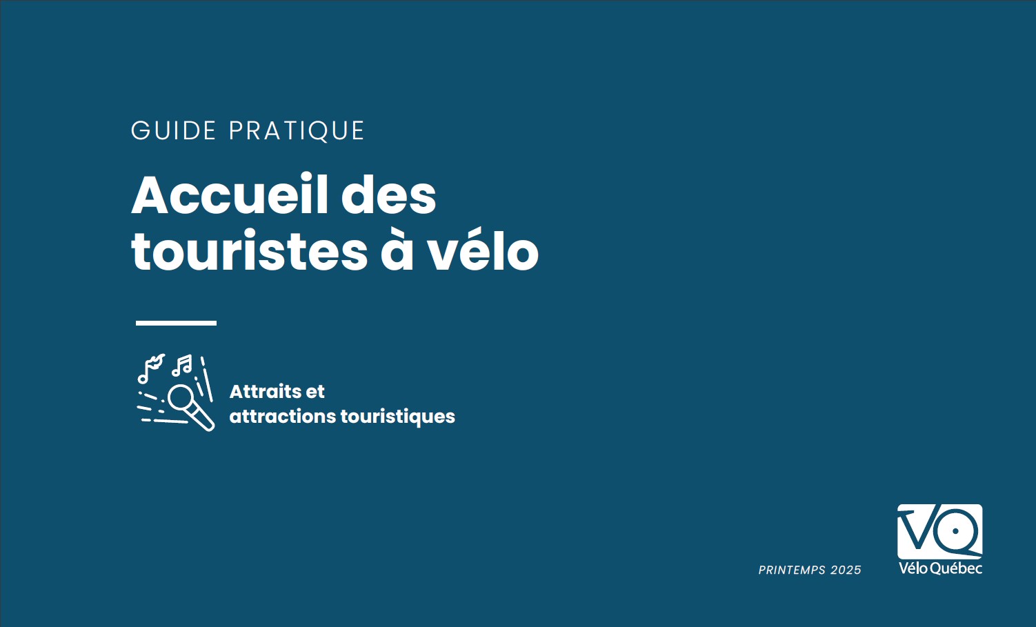Accueil des touristes à vélo (Guide pratique) - Attraits et attractions touristiques